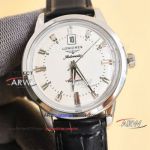 AAA replica Longines Conquest white dial Swiss automatic mechanical leather strap watch (1)_th.jpg